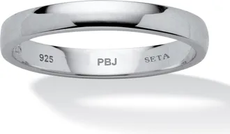 Palm Beach Jewelry Wedding Ring in Sterling Silver