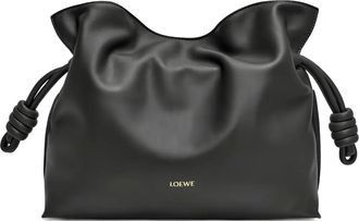 Loewe Medium Flamenco geknoopte clutch - Zwart