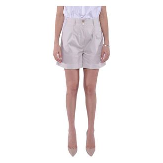 Woolrich Cotton Poplin Bermuda Shorts - female - Woolrich - Short Shorts - Beige - XL - Shorts