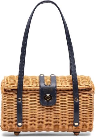 Frances Valentine Dottie Wicker Basket Bag in Navy at Nordstrom