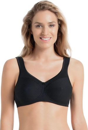 Anita Since 1886 Entlastungs-BH ANITA SINCE 1886 Jana, Damen, Gr. 100, Cup D, schwarz, Piqu&eacute;, Obermaterial: 80% Baumwolle, 15% Polyamid, 5% Elasthan, BHs Entlastungs-B