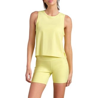 Rhone Serene Crop Performance Tank in Lemon Lime at Nordstrom, Size Xx-Large