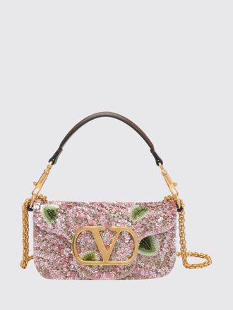 Valentino Garavani Mini borsa Loc&ograve; in paillettes con logo VLogo Signature