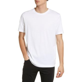 BOSS Thompson Solid T-Shirt in White at Nordstrom, Size Medium