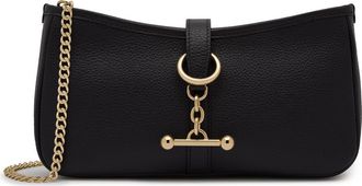 Strathberry Kite Leather Wallet on a Chain in Black at Nordstrom