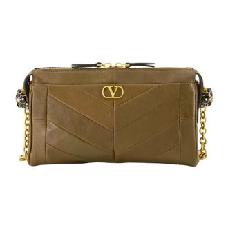 Valentino Garavani Shoulder Bags, female, Brown, Size: ONE SIZE Panthea Small Shoulder Bag