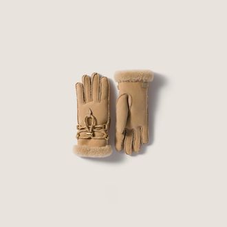 Miu Miu Shearling gloves