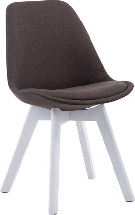 Clp Silla De Comedor Borneo V2 En Tela Gris Oscuro Blanco