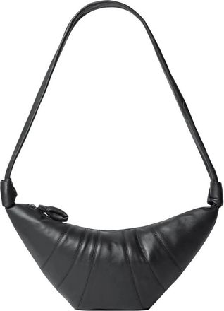 Christophe Lemaire Medium Croissant Bag - Dames - Schoudertassen - Zwart - ONE Size - Katoen - Tassen
