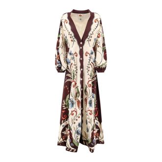 Farm Rio Farm Rio - Millena Maxi Jurk - Dames - Jurken - Veelkleurig - Maat: S