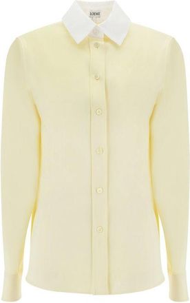 Loewe Bicolor Silk Dress Womens Shirt
