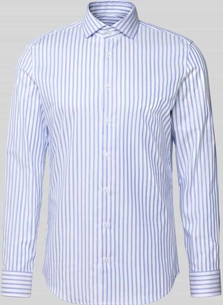 Seidensticker Slim Fit Business Hemd aus Baumwolle mit Kentkragen in Royal, Größe 38