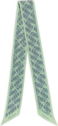 Valextra Sciarpa Astratto - Verde