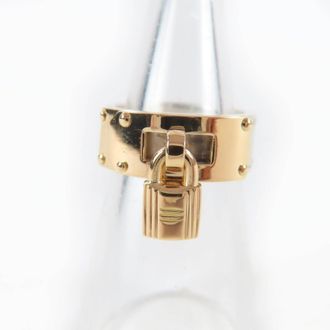 Herm&egrave;s Gold Silver Silver 925 Band Ring (Pre-Owned)