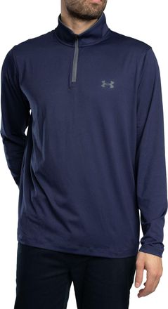 Under Armour Mens Matchplay 1/4 Zip Sweatshirt, Midnight Navy/Pitch Gray, XXL