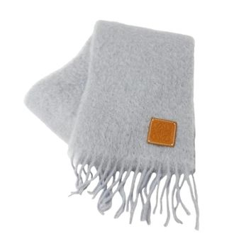 Loewe Pre-owned Scarves, female, Gray, Size: ONE SIZE Pre-owned Stole