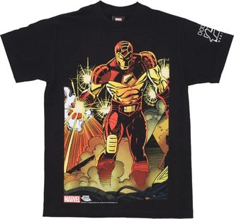 HUF Iron Man Tee Korte Mouw T-shirt - Heren - T-shirts - Zwart - S - Katoen - Tops