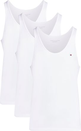 Tommy Hilfiger Tanktop 3P TANK TOP, Damen, Gr. L (52), weiss (3x wei&szlig;), Jersey, Obermaterial: 100% Baumwolle, TOMMY HILFIGER UNDERWEAR, unifarben, Basic, k&ouml;rpernah h
