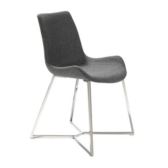 Angel Cerd&aacute; Dark Grey Upholstered Dining Chair, Model