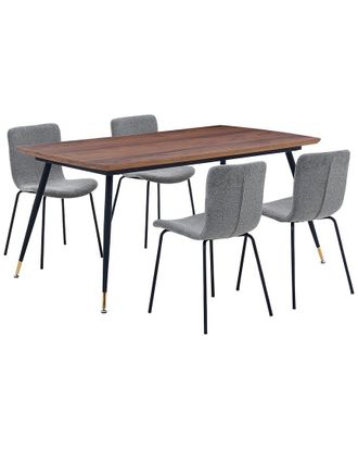 Armen Living Messina And Gillian 5Pc Rectangular Dining Set