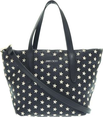 Jimmy Choo London Leather Tote Bag (Pre-Owned)