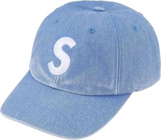 SUPREME SS26 Pigment Coated S Logo 6-Panel Light Blue SUP-SS26-1019-BLU