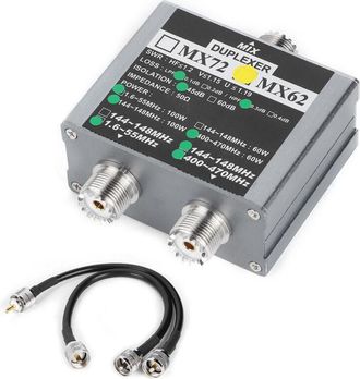 OEM Mx62 Duplexor Vhf/uhf 144/148mhz 400/470mhz Combinador De Antenas Para Interiores Con Diferentes Frecuencias