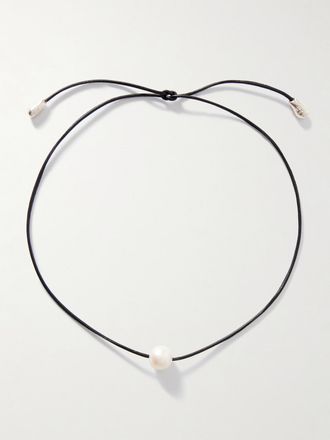 Sophie Buhai Collana In Argento Con Perla Circe - Nero