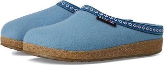 Haflinger Gz Classic Womens Slippers Sky Blue : EU 42 (US Womens 11) B - Medium, Wool