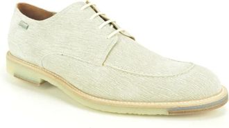 Floris Van Bommel L.Taupe print Gekleed N.+Naad - Heren - Veterschoenen - Beige - 44 1/2 EU - Schoenen
