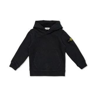 Stone Island Blue Sweatshirt Aw24 - male - Stone Island - Kids Sweatshirts - Blue - 8 Y - Kids