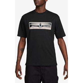Nike Jordan Photo Graphic T-Shirt in Black/White at Nordstrom, Size Medium
