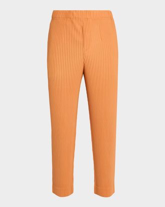 Homme Pliss&eacute; Issey Miyake Men & apos;s Monthly Colors Pleated Tapered-Leg Pants