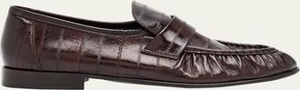 The Row Mens Soft Leather Loafers