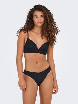 Only T-Shirt-BH ONLY ONLTRACY LAURA MOLDED BRA NOOS ACC, Damen, Gr. XL (42), N-Gr, schwarz, Jersey, Obermaterial: 75% Nylon, 25% Elasthan, unifarben, BHs T