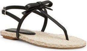 Stuart Weitzman Felicity Slingback Espadrille Sandal in Black/natural at Nordstrom Rack, Size 5.5
