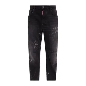 Dsquared2 Jeans, Heren, Zwart, 2Xl, Denim, Kawaii Jeans