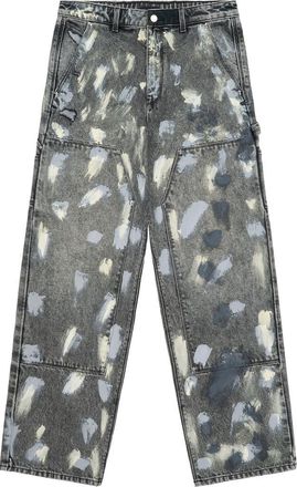 Rta Santiago Straight Leg Carpenter Jeans in Stone Haze Paint at Nordstrom, Size 31