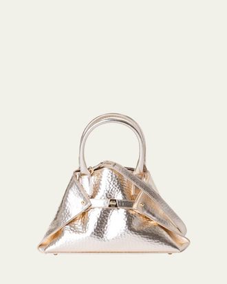 Akris Ai XS Metallic Leather Tote Bag