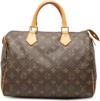 Louis Vuitton Pre-owned Speedy 30 - Dames - Vintage Handtas - Bruin - ONE Size - Leer - Vintage