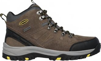 Skechers Mens Relment Pelmo Waterproof Hiking Boots In Khaki