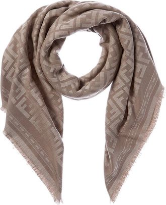 Fendi FF Wool & Silk-Blend Scarf
