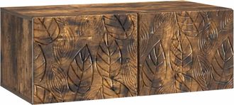 vidaXL Mueble De Tv De Pared 59,5 X 41 X 30 Cm Roble Ahumado Vidaxl
