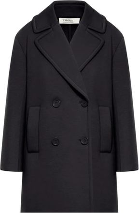 Max Mara Gradi Peacoat - Dames - Mantel - Zwart - M - Jassen