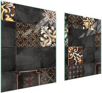 OEM Placa Protectora De Vidrio Para Estufa 85x52 Mosaico