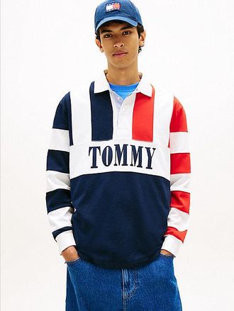 Tommy Hilfiger Relaxed Fit Colour-Blocked Rugby Shirt