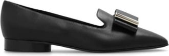 Ferragamo Leda Nappa Leather Loafers, Size 6 C
