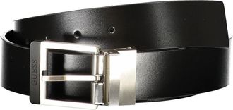 Guess Leren Riem - unisex - Riemen - Zwart - M - Leer - Accessoires