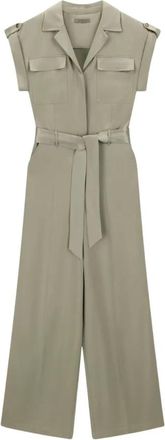 Guess Flora Riemenoverall van Satijn - Dames - Jumpsuits - Groen - XS - Satijn - Jumpsuits & Playsuits
