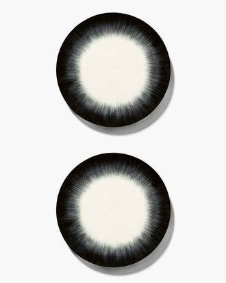 Serax Ann Demeulemeester - Plato l Blanco/negro Var 5 d&eacute; - Set 2
